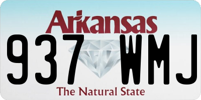 AR license plate 937WMJ