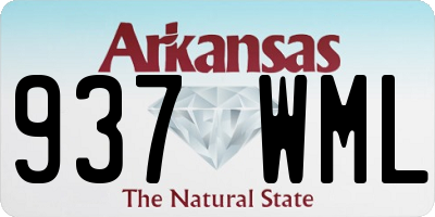 AR license plate 937WML