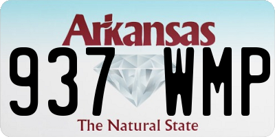 AR license plate 937WMP