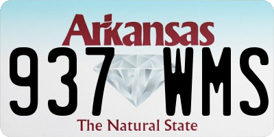 AR license plate 937WMS