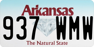 AR license plate 937WMW