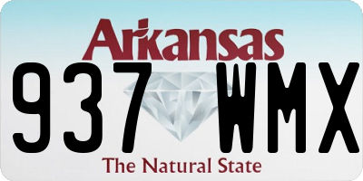 AR license plate 937WMX