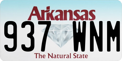 AR license plate 937WNM