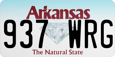 AR license plate 937WRG