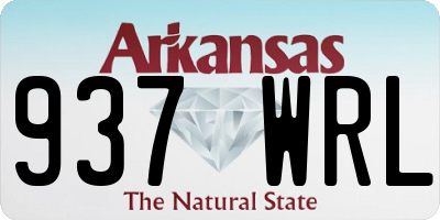 AR license plate 937WRL