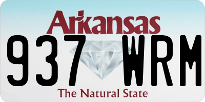 AR license plate 937WRM