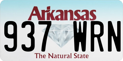 AR license plate 937WRN