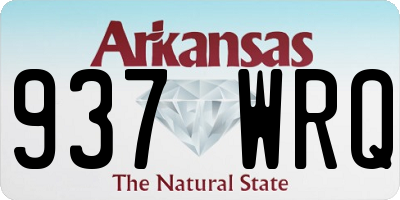 AR license plate 937WRQ