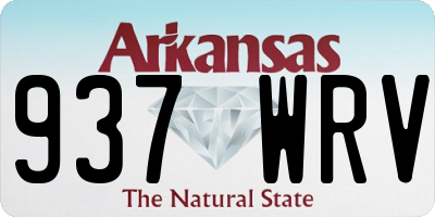 AR license plate 937WRV