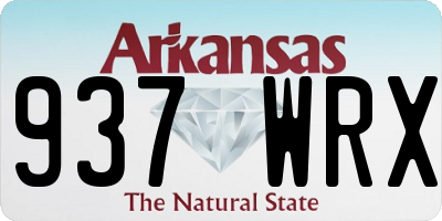 AR license plate 937WRX