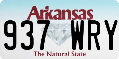 AR license plate 937WRY