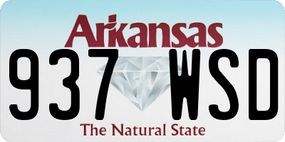AR license plate 937WSD