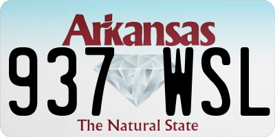 AR license plate 937WSL