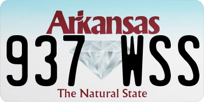 AR license plate 937WSS