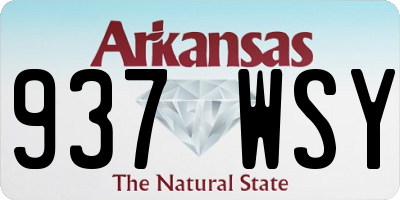 AR license plate 937WSY