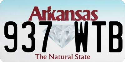 AR license plate 937WTB