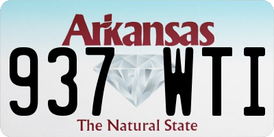 AR license plate 937WTI