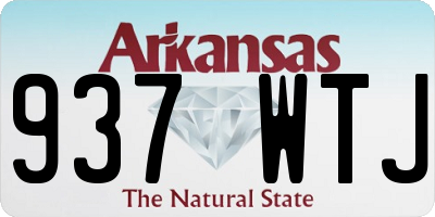AR license plate 937WTJ
