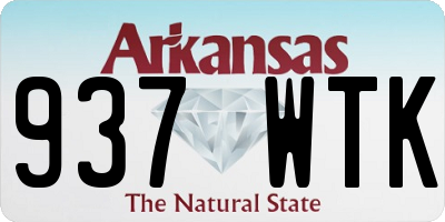 AR license plate 937WTK