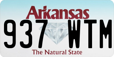 AR license plate 937WTM