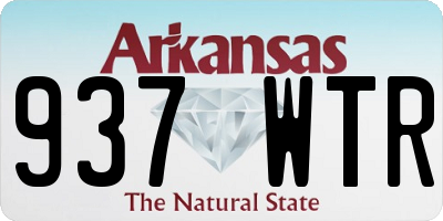 AR license plate 937WTR