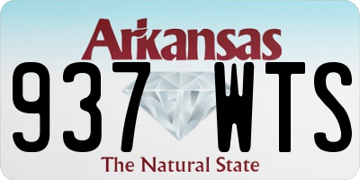 AR license plate 937WTS