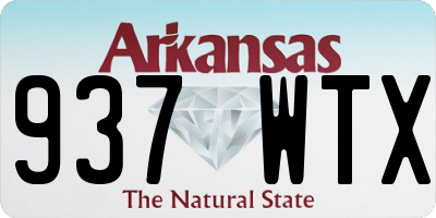 AR license plate 937WTX