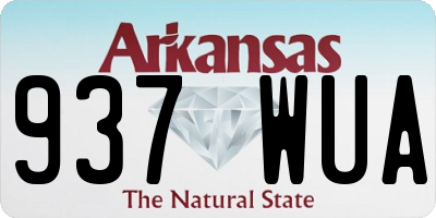 AR license plate 937WUA