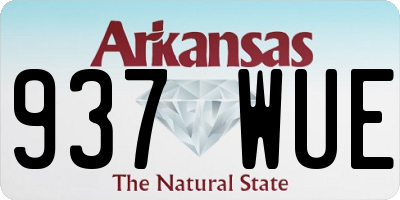 AR license plate 937WUE