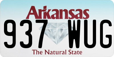 AR license plate 937WUG