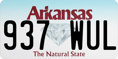 AR license plate 937WUL