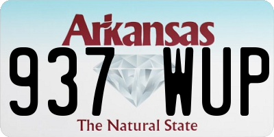 AR license plate 937WUP