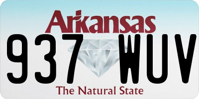 AR license plate 937WUV