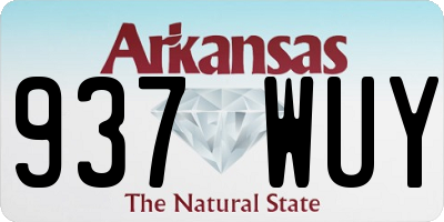 AR license plate 937WUY