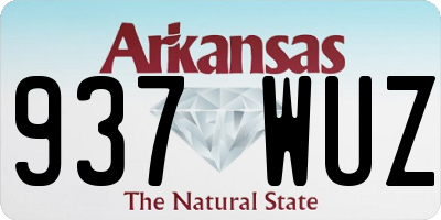 AR license plate 937WUZ