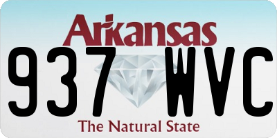 AR license plate 937WVC
