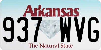 AR license plate 937WVG