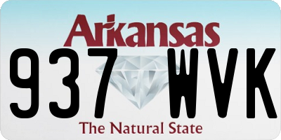 AR license plate 937WVK