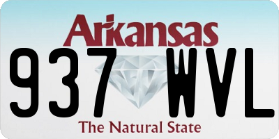 AR license plate 937WVL