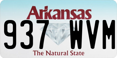 AR license plate 937WVM