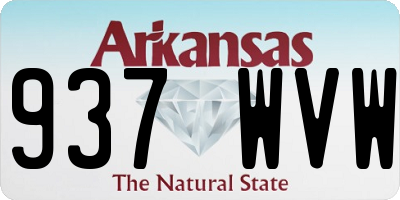 AR license plate 937WVW