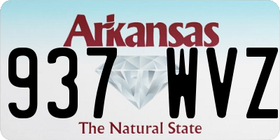 AR license plate 937WVZ