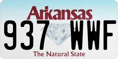 AR license plate 937WWF