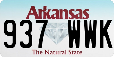 AR license plate 937WWK