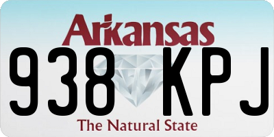 AR license plate 938KPJ