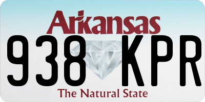 AR license plate 938KPR