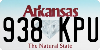 AR license plate 938KPU