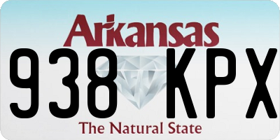 AR license plate 938KPX