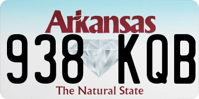 AR license plate 938KQB