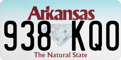 AR license plate 938KQO
